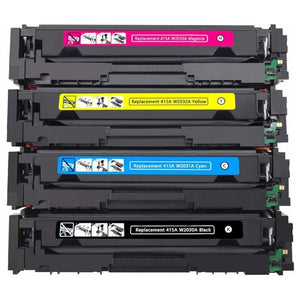 Compatible High Capacity 4 Colour HP 415X Toner Cartridge Multipack - (HP W2030X/31X/32X/33X)