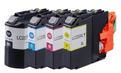 Compatible Brother LC227XL / LC225XL Printer Ink Cartridge Multipack
