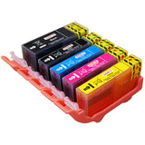 Multipack de cartouches d'encre pour imprimante Canon Pixma MG5200 compatible 