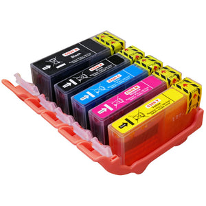 Multipack d'encre pour imprimante compatible Canon PGI-525 / CLI-526 5 