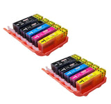 Multipack de cartouches d'encre pour imprimante Canon Pixma MG8250 compatible 