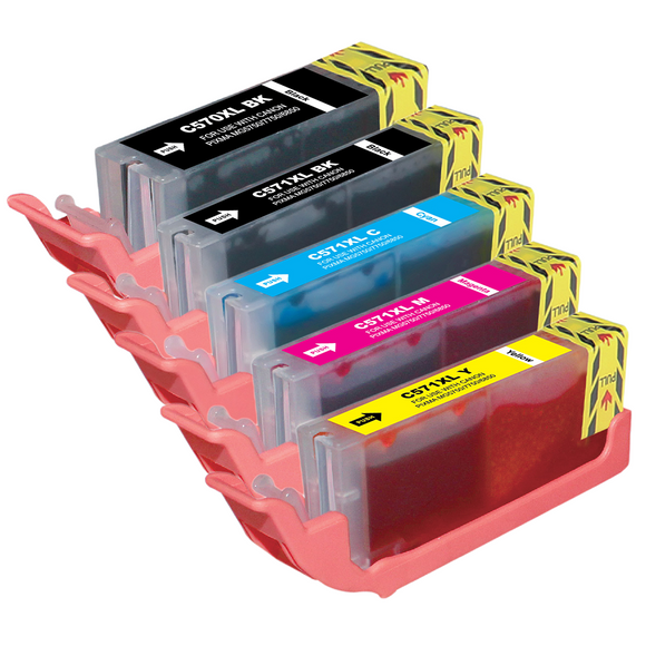 Multipack de cartouches d'encre pour imprimante haute capacité compatible Canon Pixma TS6052 