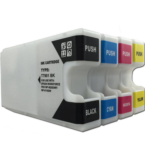 Compatible Epson 79XL High Capacity Printer Ink Cartridge Multipack - T7901/ T7902/ T7903/ T7904
