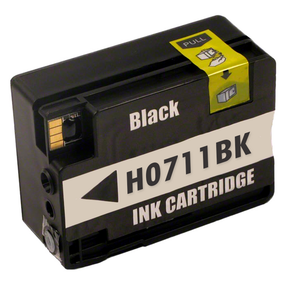 Compatible HP 711 High Capacity Black Ink Cartridge - (CZ133A)