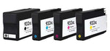 Pack multiple de cartouches d'encre pour imprimante e-tout-en-un grand format compatible HP Officejet 7612 