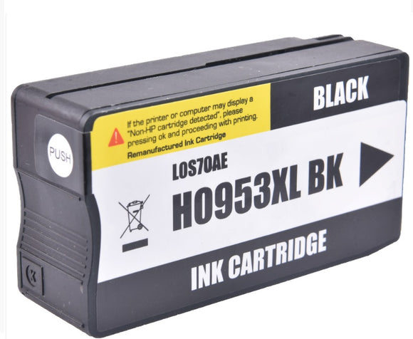 Compatible HP 953 XL (LATEST VERSION) High Capacity Black Ink Cartridge - L0S70AE