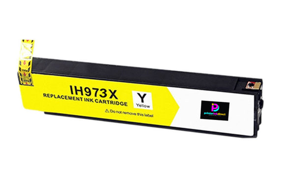 Cartouche d'encre jaune haute capacité compatible HP 973X - F6T83AE 