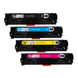 Pack multiple de cartouches de toner HP Color LaserJet CP1217 compatibles 