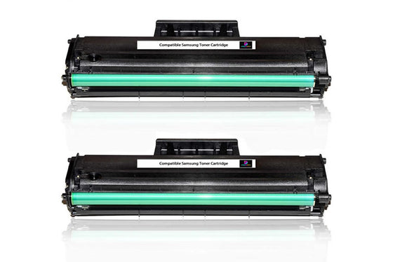 Printerinkdirect - Kompatible Tonerkartuschen für Samsung MLT-D111S, Schwarz, 2 Stück 