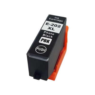 Cartouche d'encre noire photo haute capacité compatible Epson 202XL - T02H1 