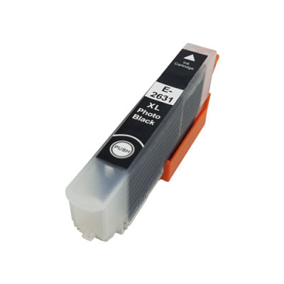 Kompatible Epson 26XL Tintenpatrone mit hoher Kapazität, Fotoschwarz - T2631 