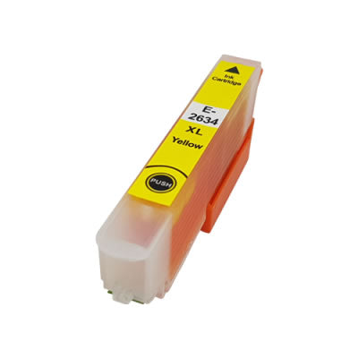 Kompatible Epson 26XL Gelbe Tintenpatrone mit hoher Kapazität - T2634 