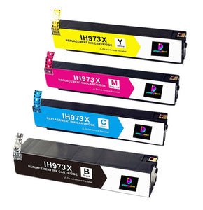 Multipack de cartouches d'encre pour imprimante haute capacité compatible HP 973X 