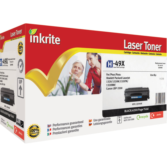 Inkrite Compatible HP Q5949X High Yield Black Toner Cartridge