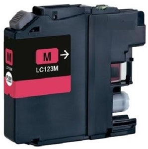 Compatible Brother LC123 Magenta Ink Cartridge - LC123M