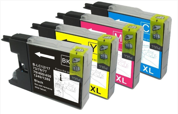 Multipack de cartouches d'encre pour imprimante compatible Brother MFC-J6510DW 