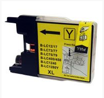 Cartouche d'encre jaune compatible pour imprimante Brother LC1240 