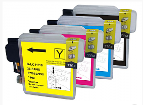 Multipack de cartouches d'encre pour imprimante compatible Brother MFC-J615W 