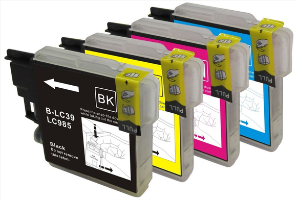 Multipack de cartouches d'encre pour imprimante compatible Brother LC985 