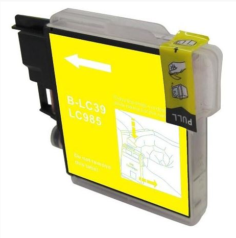 Cartouche d'encre jaune compatible pour imprimante Brother LC985 