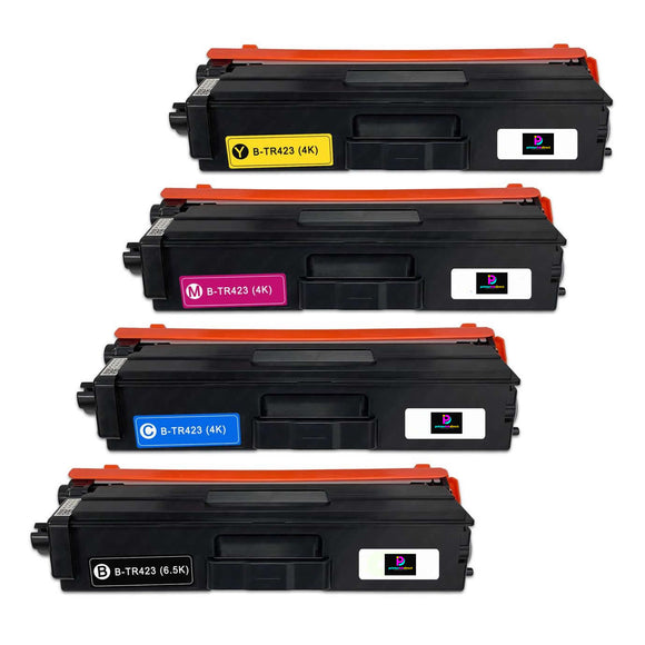 Compatible Brother TN423 High Capacity Toner Cartridges Multipack