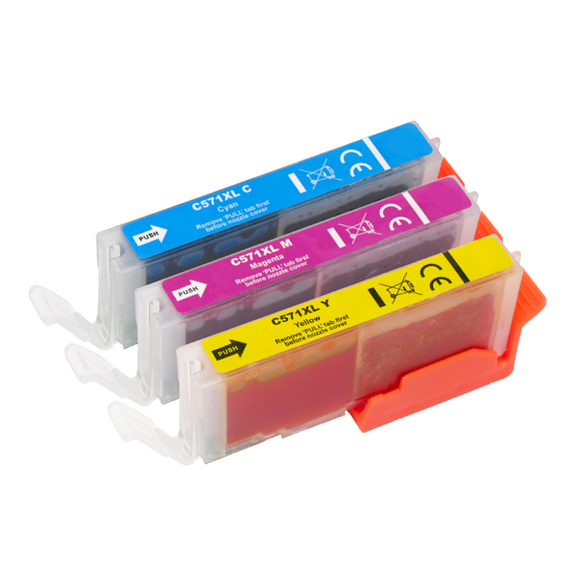 Compatible Canon PGI-570XL CLI-571XL Colour Multipack (3 Pack) Ink Cartridges