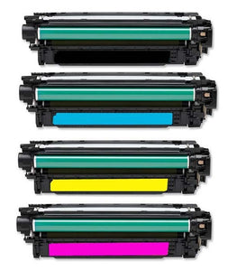 Compatible HP CE400X, CE401A, CE402A and CE403A Toner Cartridge Multipack