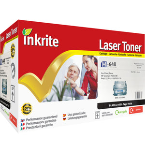 Inkrite Compatible HP CC364X High Yield Black Toner Cartridge