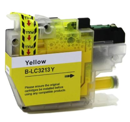Cartouche d'encre jaune compatible Brother LC3213 