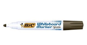 Bic Velleda Bullet Tip Whiteboard Marker 1701 (Black) Pack of 12 Markers