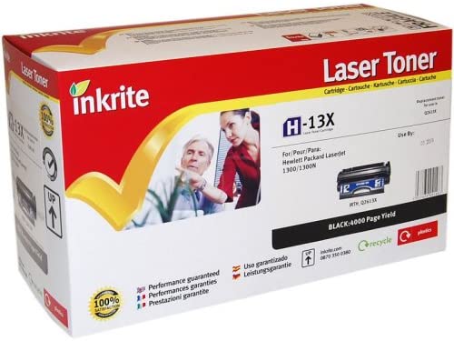 Inkrite-kompatible HP Q2613X Tonerkartusche mit hoher Kapazität, Schwarz, 13X 